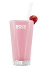 The Strawberry Smoothie is a cool and refreshing summer drink just right for poolside parties. A pink drink made from Bols Natural Yoghurt liqueur and strawberries, and served in a chilled highball glass.