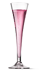 The Sunny and Bubbly cocktail recipe is a beautiful pink colored drink well suited for a wedding party. Made from UV lemonade vodka and chilled champagne, and served in a chilled champagne flute.