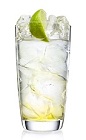 The Sunshine Soda is a refreshing clear colored summer drink made from Malibu Sunshine coconut citrus rum, club soda and lime, and served over ice in a highball glass.
