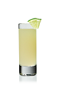 The Sweet and Tart shot is made from Stoli Sticki honey vodka, triple sec and fresh lime juice, and served in a chilled shot glass.