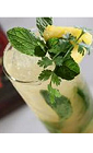 The Tribal Cana is an exotic cocktail recipe made from Flor de Cana rum, lime juice, pineapple juice, vanilla extract, simple syrup, cilantro and mint, and served over ice in a Collins glass.