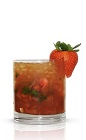 The Kentucky Derby is the start of the Triple Crown races, held on the first Saturday of May. The Triple Crown Julep pays tribute to such a historic event. Made from Basil Hayden's bourbon, strawberries, mint, lemon, water and brown sugar, and served over ice in a highball glass.