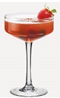 The Gin Fraise is an red colored cocktail recipe made from Burnett's gin, cherry brandy, grenadine, sweet & sour mix and lemon-lime soda, and served in a chilled cocktail glass.