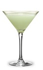 The Vodka Stinger is a green cocktail made from creme de menthe and vodka, and served in a chilled cocktail glass.