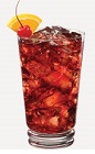 The Whipt Cherry drink recipe is made from Burnett's cherry cola vodka, whipped cream vodka and Coke, and served over ice in a highball glass.