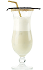 The White Chocolate Frappe is a smooth frozen cocktail perfect for sipping by the pool or watching the summer sun set over the horizon. A cream colored cocktail made from Mozart White chocolate liqueur, vanilla ice cream and milk, and served in a chilled hurricane glass.