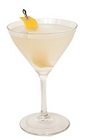 The White Lady is a refreshing fruity cocktail made from gin, Cointreau orange liqueur and lemon juice, and served in a chilled cocktail glass.