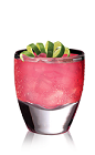 The X-Rita is an exotic variation of the classic Margarita cocktail. A pink colored drink made from X-Rated Fusion liqueur and Espolon silver tequila, and served over ice in a rocks glass.