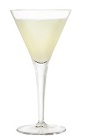 The XYZ cocktail is made by shaking Cointreau orange liqueur, gin and lemon juice, and served in a chilled cocktail glass.