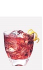 The Pear Berry Cooler is a red colored fruity cocktail made from Burnett's pear vodka, cranberry juice and club soda, and served over ice in a rocks glass.