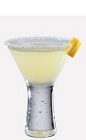 The Lemon Bar is a refreshing dessert cocktail made from Burnett's sugar cookie vodka, lemonade and lemon-lime soda, and served in a chilled cocktail glass.
