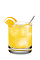 The 57 Screwdriver is and orange colored drink made from Smirnoff vodka, orange juice and an orange slice, and served over ice in a rocks glass.