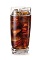 The Apple Beer is a brown drink made from sour apple schnapps, root beer schnapps and cola, and served over ice in a highball glass.