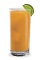 The Apple Colada is an orange drink made from DeKuyper Tropical Coconut schnapps and apple juice, and served over ice in a highball glass.