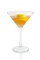 The Austin Sunset is an orange cocktail made from Patron tequila, Aperol and lemon juice, and served in a chilled cocktail glass.