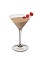 The Bailey's Raspberry Martini is a brown colored cocktail made from Bailey's Irish cream, Smirnoff raspberry vodka, Godiva chocolate liqueur and raspberries, and served in a chilled cocktail glass.