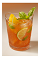 The Beach Bum is a traditional beach-themed drink recipe. A red colored drink made from rum, Clamato tomato cocktail, lime, orange, basil and club soda, and served over ice in a highball glass.