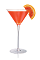 The Blood Orange 100 is made from Stoli 100 vodka, blood orange liqueur and lemon juice, and served in a chilled cocktail glass.