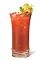 The Bloody Jimador is a tequila-based Bloody Mary. A red drink made from tequila, bloody mary mix, celery, olives and lime, and served over ice in a highball glass.