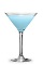 The Blueberry Pie is a blue cocktail made from blueberry schnapps, vanilla liqueur, blue curacao and half-and-half, and served in a chilled cocktail glass.