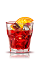 The Campari on the Rocks is an elegant red drink made from Campari and orange, and served over ice in a rocks glass.