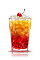 The Campari Orange Passion is an orange drink made from Campari, orange, brown sugar and orange juice, and served over ice in a highball glass.