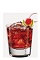 The Cherry Twist drink recipe is made from Burnett's cherry cola vodka, cranberry juice and lime juice, and served over ice in a rocks glass.