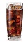 The Cherry Cola is a brown drink made from Pucker cherry schnapps and cola, and served over ice in a highball glass.