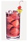 The Tropi-Cran drink recipe is made from Burnett's tropical fruit vodka and cranberry juice, and served over ice in a highball glass.