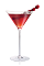 The Cranberi Martini is made from Stoli Cranberi vodka, raspberry liqueur, pomegranate juice and fresh lime juice, and served in a chilled cocktail glass.