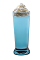 The Cupcake Shot is a wonderful blue shot made from Hpnotiq liqueur and whipped cream, and served in a chilled shot glass.