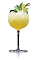 The Daisy de Santiago cocktail is made from Don Q rum, yellow Chartreuse, lime juice, simple syrup, club soda, mint and lime, and served over ice in a wine glass.