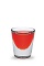 The Fireball is a red shot made from Hot Damn cinnamon schnapps and Tabasco sauce, and served in a chilled shot glass.