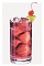 The Fruit Punch Fizz drink recipe is a red colored cocktail made from Burnett's fruit punch vodka, ginger ale and cranberry juice, and served over ice in a highball glass.