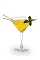 The Globe Trotter Martini is a yellow colored cocktail straight out of the Amazon rainforest, invented by Philippe Morin. Made from Joseph Cartron acerola liqueur, elderflower liqueur, gin and cucumber, and served in a chilled sugar-rimmed cocktail glass.