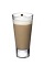The Grand Cafe Latte is a brown colored drink made from Grand Marnier orange liqueur, hot milk and espresso, and served in a highball glass.