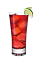 The Grape and Cranberry is a red colored drink made from Smirnoff grape vodka, lime and cranberry juice, and served over ice in a highball glass.