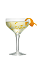The Iced Orange Cake is a clear colored cocktail made from Smirnoff Iced Cake vodka, lemon juice, simple syrup and orange marmalade, and served in a chilled cocktail glass.
