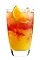 The Indian Runner is an orange colored drink recipe made from 42 Below Passion vodka, anisette, cranberry juice, mango juice and orange, and served over ice in a highball glass.