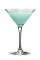 The IndiGo-Go Martini is an exotic blue cocktail made from Pucker Berry Fusion schnapps, vodka and sour mix, and served in a chilled cocktail glass.
