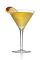 The Karamel Appletini is made from Stoli Salted Karamel vodka and apple juice, and served in a chilled cocktail glass.