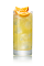 The Main Squeeze drink is made from Stoli Ohranj orange vodka, orange juice and club soda, and served in a highball glass.