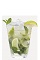 The Mojito is one of the most popular classic rum cocktails. Made from a simple recipe of limes, mint leaves, cane sugar and white rum, the Mojito is served in a highball glass.