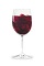 The One and One Razz Sangria is made from raspberry schnapps, red wine, fresh fruit and club soda, and served with ice in a wine glass.