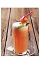 The Peach Satine drink recipe is made from Boca Loca cachaca, Licor 43, Domain de Canton ginger liqueur, grapefruit juice, peach puree and club soda, and served in a highball glass full of ice.