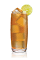 The Peachtree Smash is made from Stoli Peachik peach vodka, lemon juice, agave nectar, grenadine and peach iced tea, and served over ice in a highball glass.