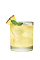 The Pineapple and Soda is a yellow colored drink made from Smirnoff pineapple vodka, club soda, pineapple and mint, and served over ice in a rocks glass.