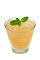 The Pomeranian is an orange colored drink made from Smirnoff pomegranate vodka, grapefruit juice, honey and mint, and served over ice in a rocks glass.