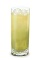 The Pucker Up on the Beach is a yellow drink made from Pucker Berry Fusion schnapps, orange vodka, orange juice and lemon-lime soda, and served over ice in a highball glass.