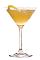 The Sargasso cocktail recipe is made from Clement VSOP rum, sherry, Aperol and bitters, and served in a chilled cocktail glass.